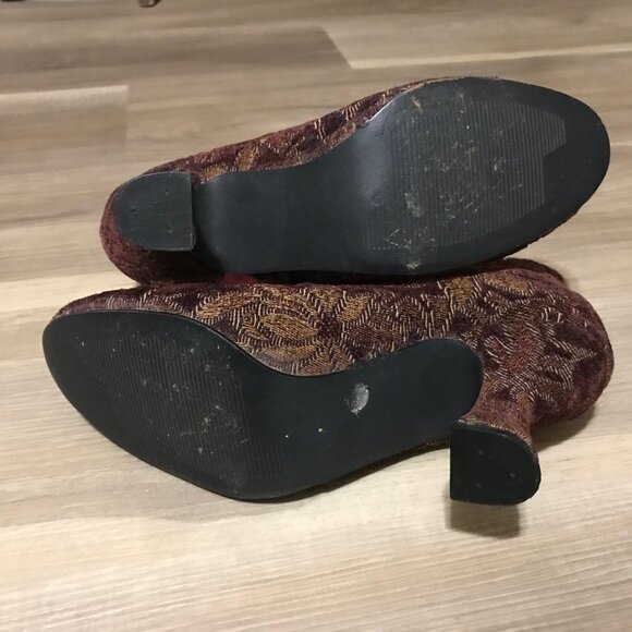 Baci Ladies Daisy Victorian Tapestry Ankle Boots Size 7.5 - Picture 4 of 6